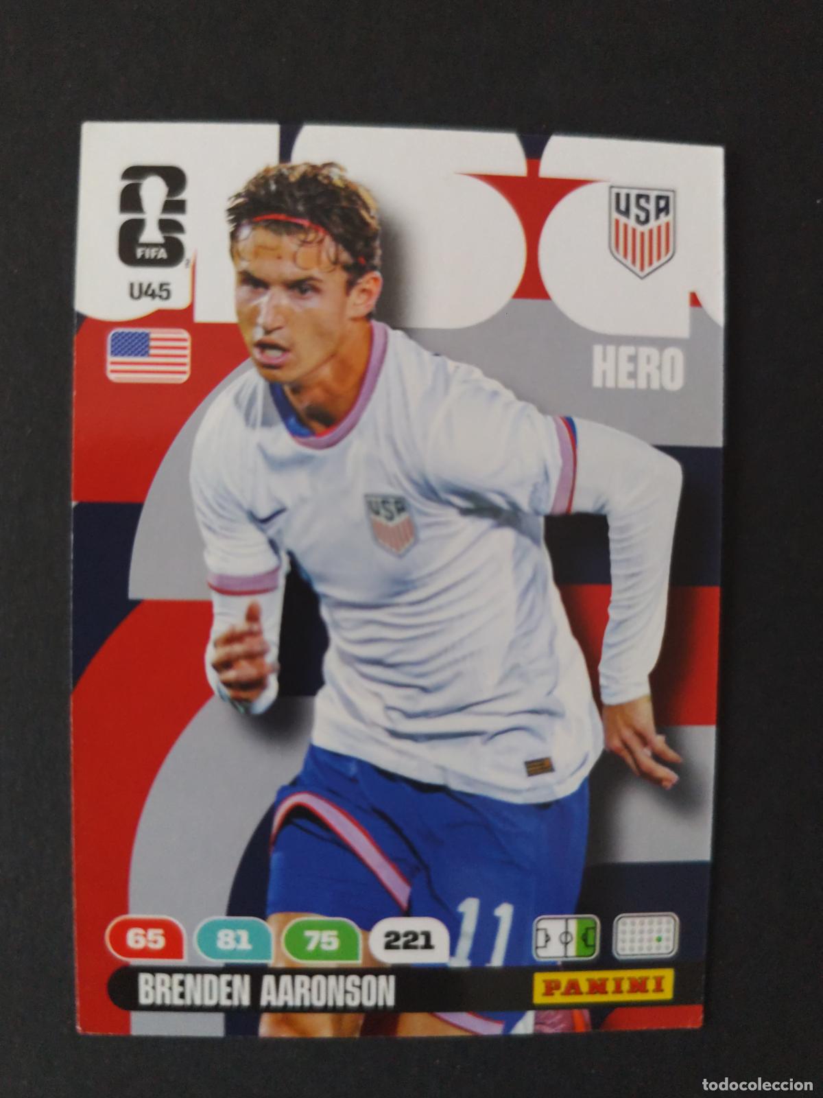 Cromos de F&uacute;tbol: U45 BRENDEN AARONSON ACTUALIZACI&Oacute;N UPDATE ESTADOS UNIDOS USA ADRENALYN MUNDIAL FIFA WORLD CUP 2026