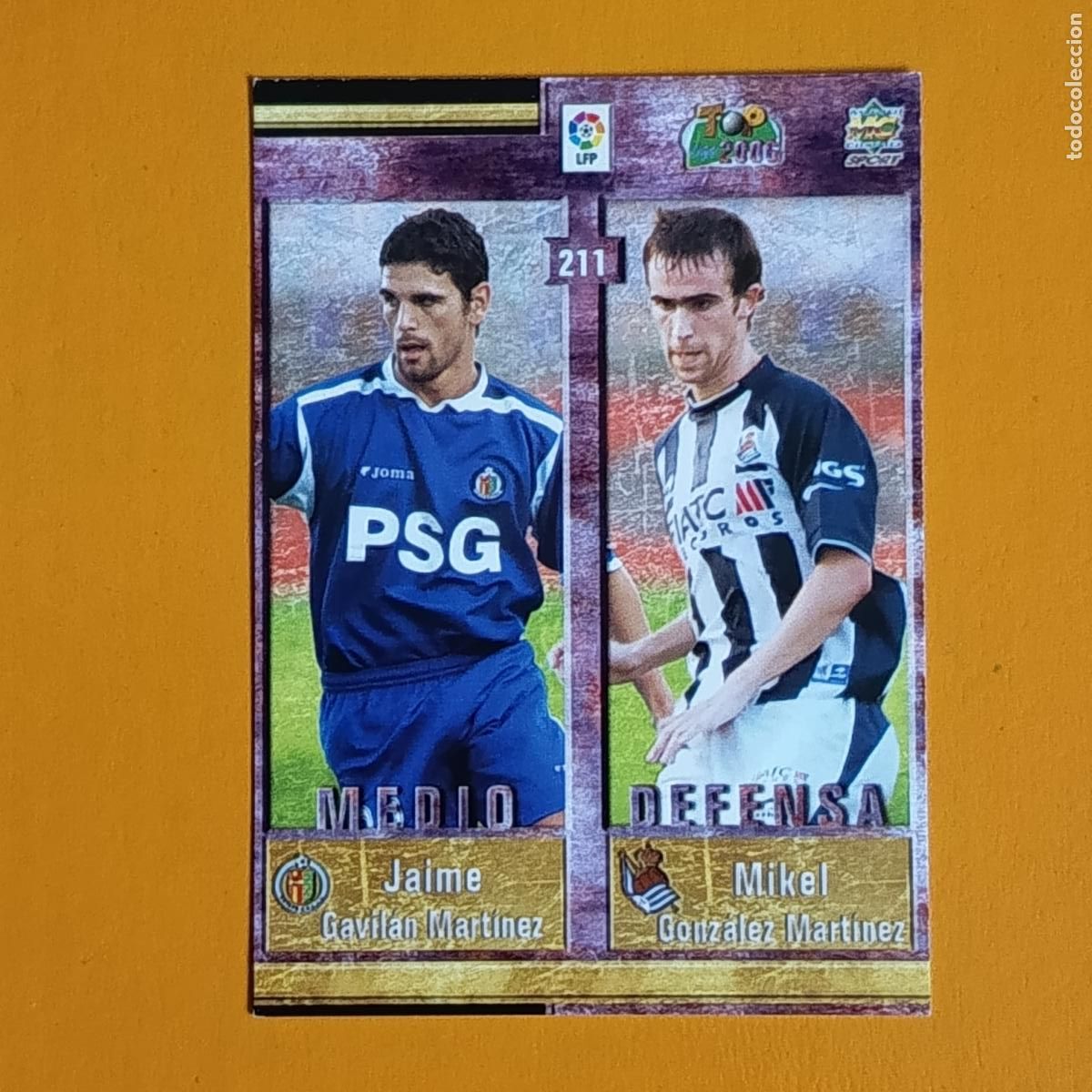 Cromos de F&uacute;tbol: 211 JAIME/MIKEL GONZ&Aacute;LEZ/JAVIER FLA&Ntilde;O/VICTOR. TOP 2006 MUNDICROMO