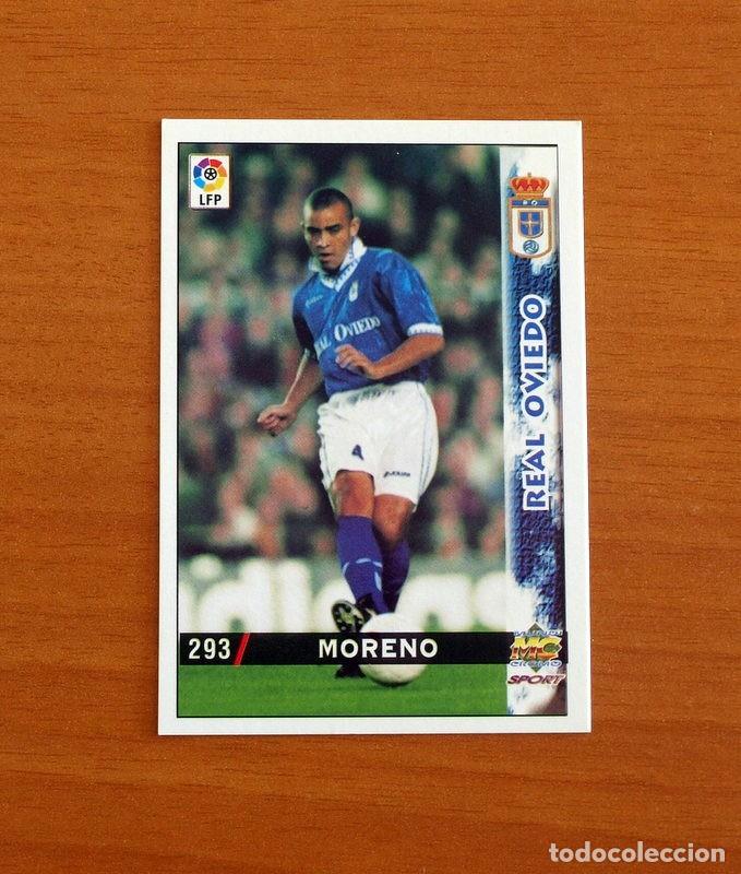 Cromos de F&uacute;tbol: Real Oviedo - N&ordm; 293 Moreno - Mundicromo Las Fichas de la Liga 1998-1999-98-99