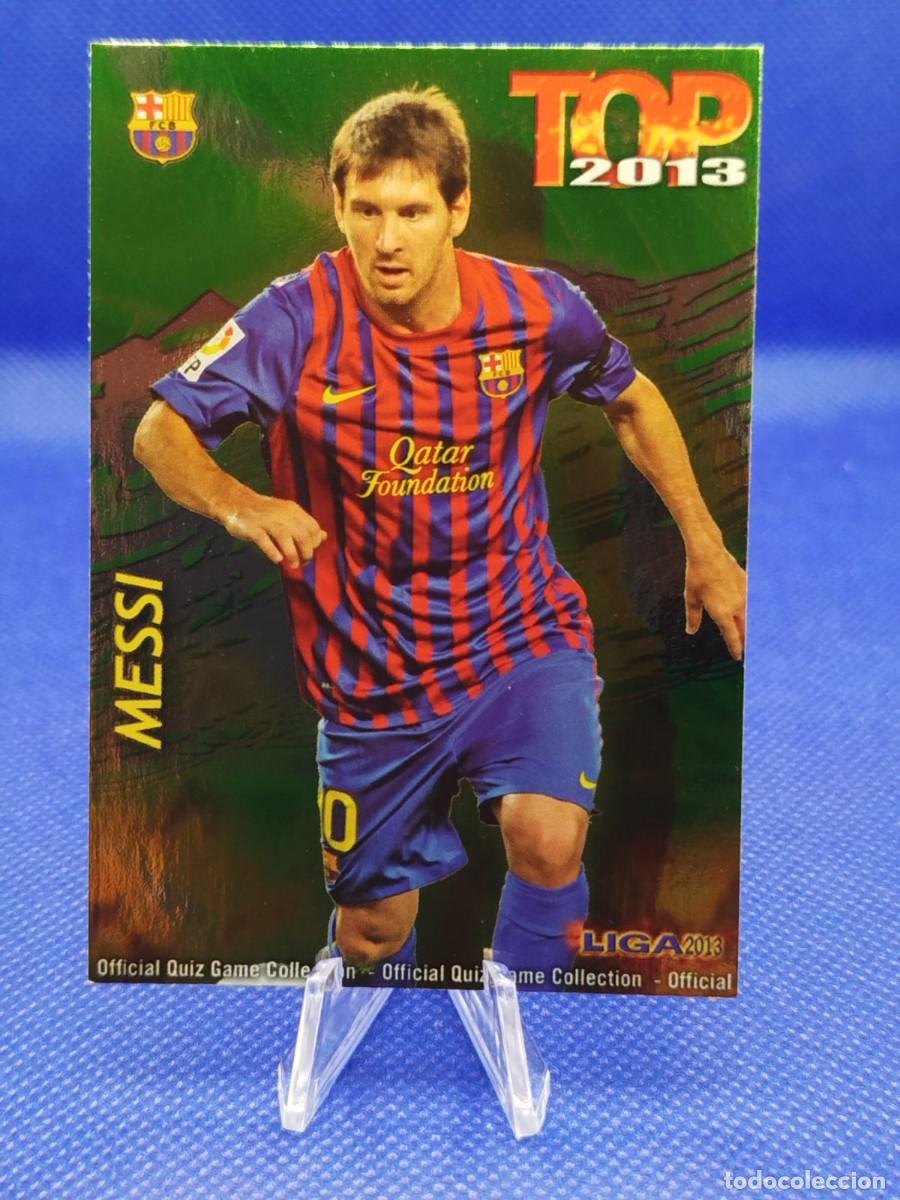 Cromos de F&uacute;tbol: #595 LIONEL MESSI FC BARCELONA 2013 MUNDICROMO LAS FICHAS DE LA LIGA TOP 7 GREEN
