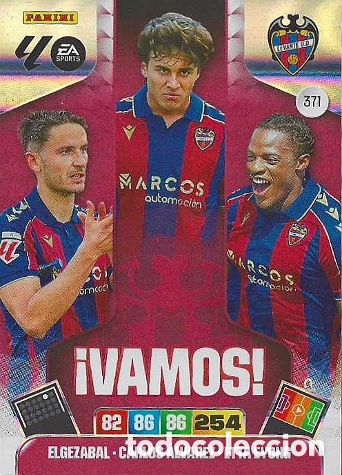 Cromos de F&uacute;tbol: 371.- &iexcl;VAMOS! (LEVANTE) - ADRENALYN XL 2025/26 (PANINI)