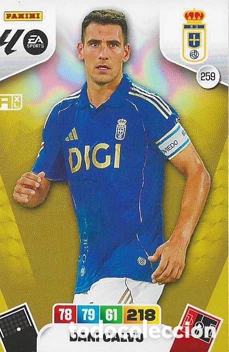 Cromos de F&uacute;tbol: 259.- DANI CALVO (R OVIEDO) ADRENALYN XL LIGA 2025/26 (PANINI)