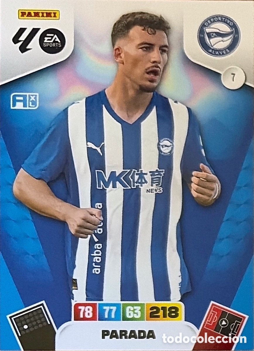Football Stickers: 7- Parada (ALAVES) ADRENALYN XL LIGA 2025/26 (PANINI)