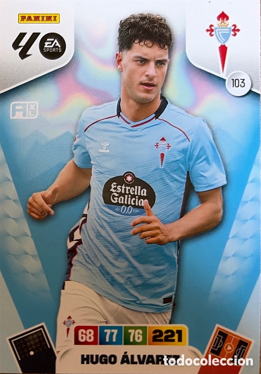 Cromos de F&uacute;tbol: 103.- HUGO ALVAREZ (R. CELTA) ADRENALYN XL LIGA 2025/26 (PANINI)