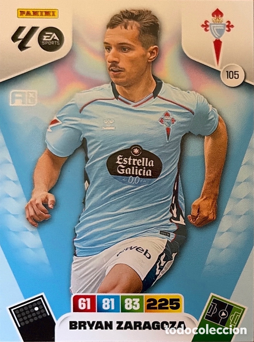 Cromos de F&uacute;tbol: 105.- BRYAN ZARAGOZA (R. CELTA) ADRENALYN XL LIGA 2025/26 (PANINI)