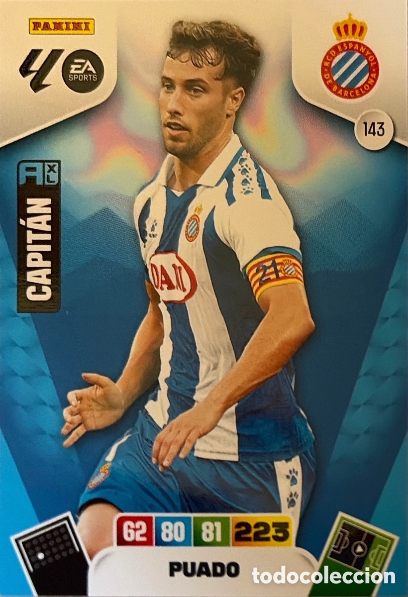Cromos de F&uacute;tbol: 143.- PUADO (ESPANYOL) ADRENALYN XL LIGA 2025/26 (PANINI)