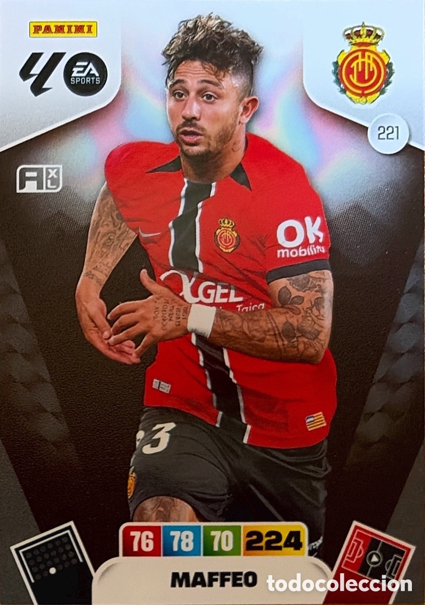 Fu&szlig;ball-Sticker: 221.- MAFFEO (MALLORCA) ADRENALYN XL LIGA 2025/26 (PANINI)