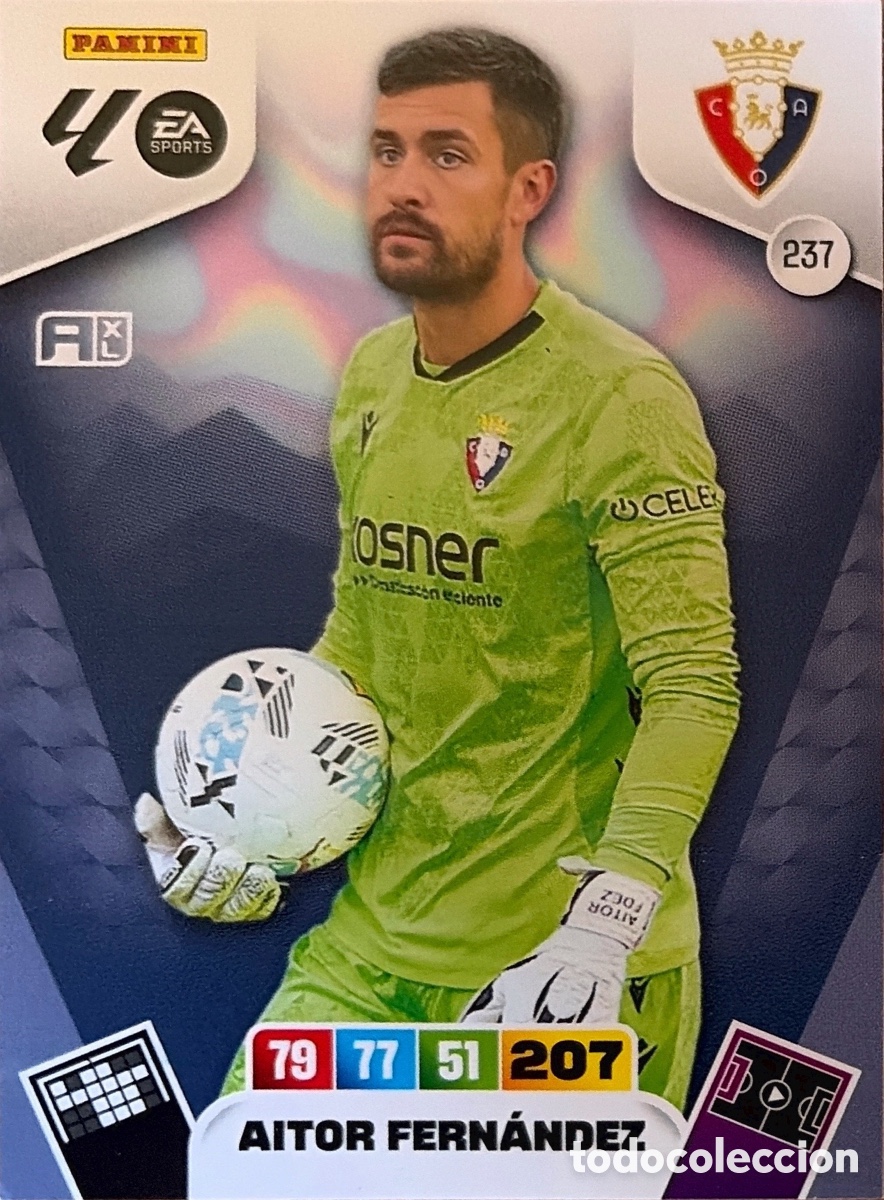 Fu&szlig;ball-Sticker: 237.- AITOR FERNANDEZ (OSASUNA) ADRENALYN XL LIGA 2025/26 (PANINI)
