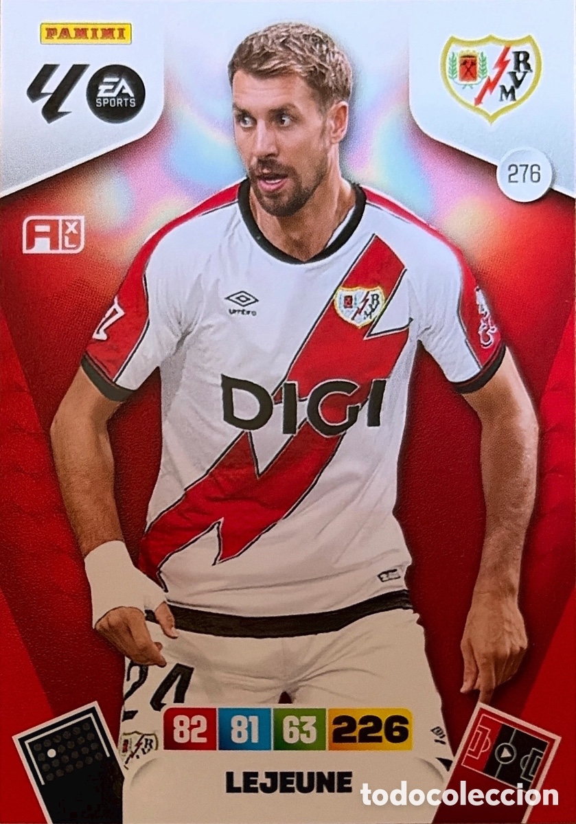 Fu&szlig;ball-Sticker: 276.- LEJEUNE (RAYO VALLECANO) ADRENALYN XL LIGA 2025/26 (PANINI)