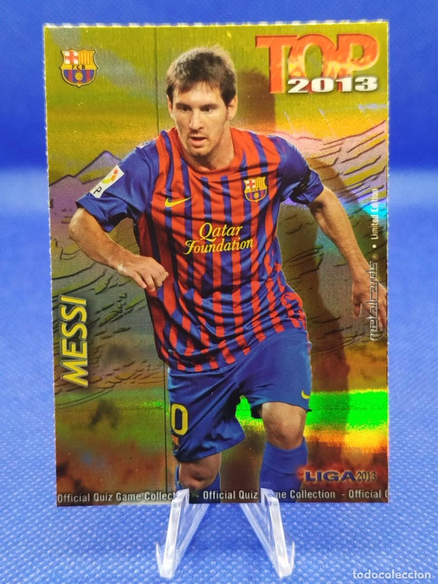 Fu&szlig;ball-Sticker: #595 LIONEL MESSI FC BARCELONA 2013 MUNDICROMO LAS FICHAS DE LA LIGA TOP 7 GOLDEN