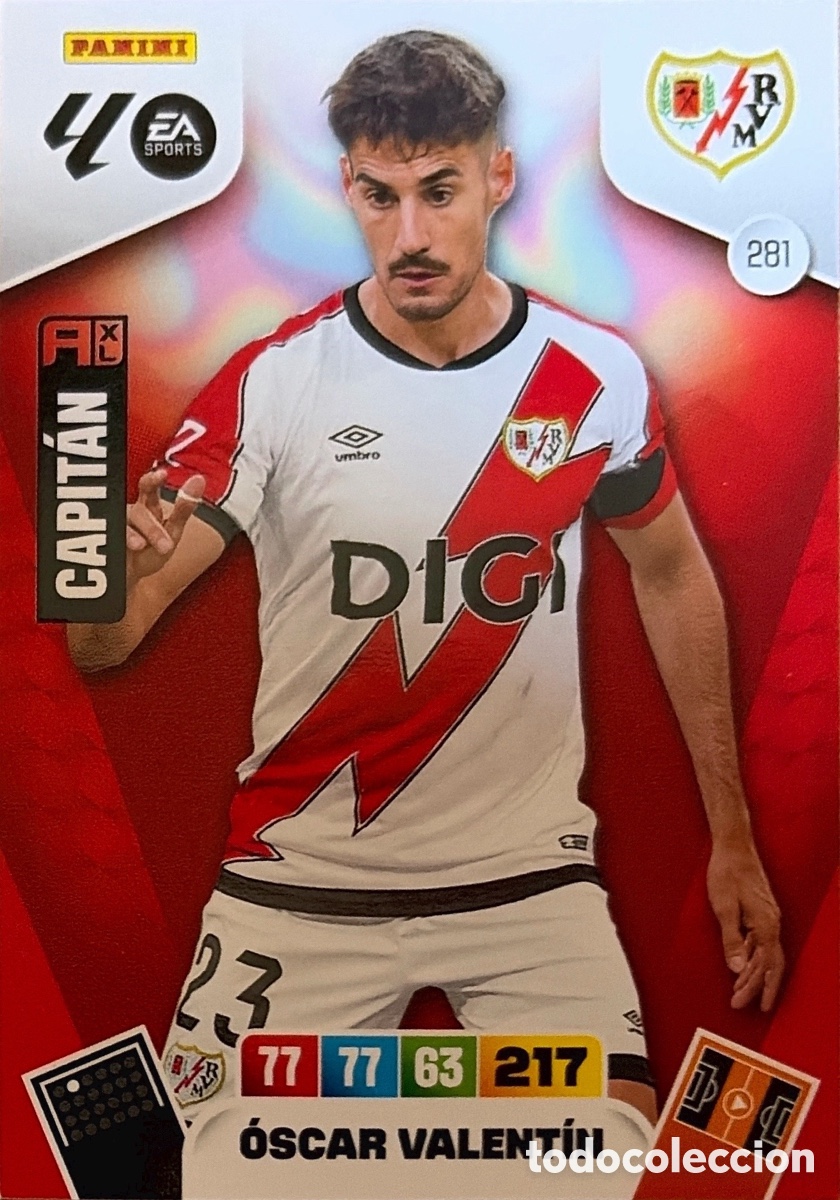 Fu&szlig;ball-Sticker: 281.- OSCAR VALENTIN (RAYO VALLECANO) ADRENALYN XL LIGA 2025/26 (PANINI)