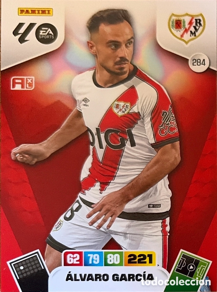 Fu&szlig;ball-Sticker: 284.- ALVARO GARCIA (RAYO VALLECANO) ADRENALYN XL LIGA 2025/26 (PANINI)
