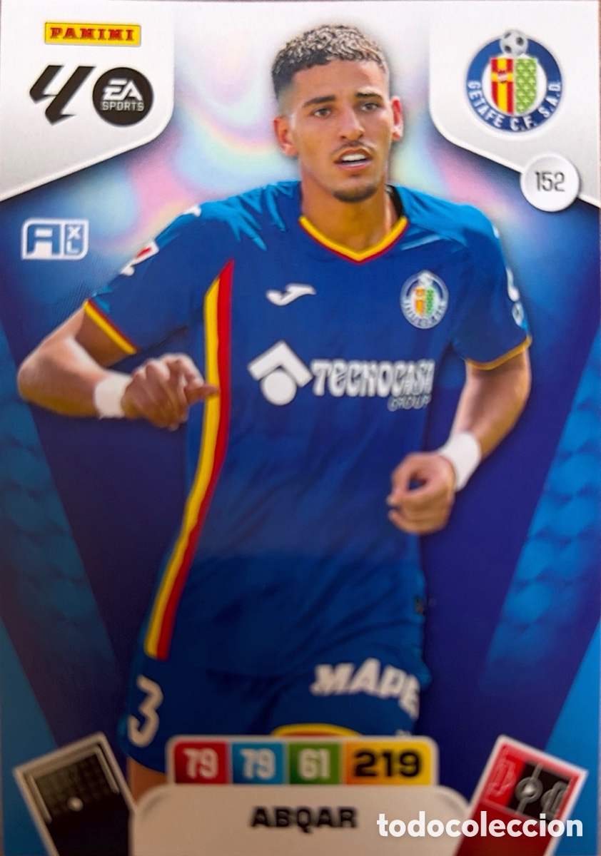Fu&szlig;ball-Sticker: 152.- ABQAR (GETAFE) ADRENALYN XL LIGA 2025/26 (PANINI)