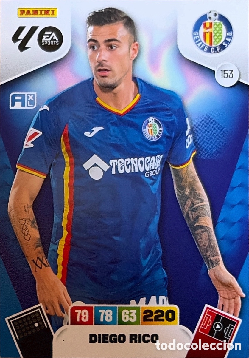Football Stickers: 153.- DIEGO RICO (GETAFE) ADRENALYN XL LIGA 2025/26 (PANINI)