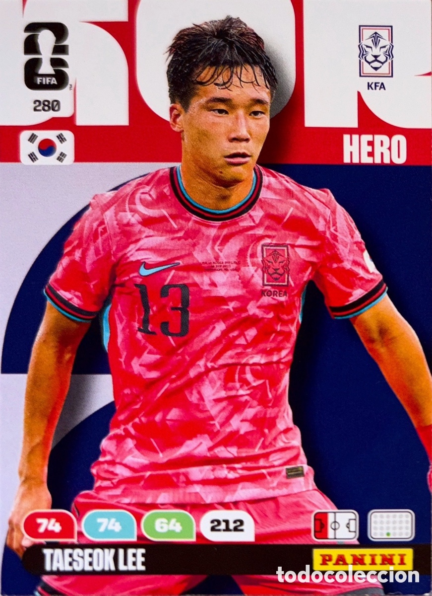 Football Stickers: 280.- TAESEOK LEE (COREA DEL SUR) ADRENALYN XL MUNDIAL 2026 (PANINI)