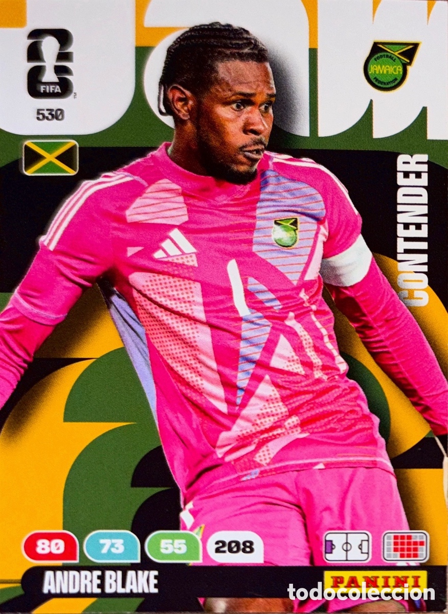 Cromos de F&uacute;tbol: 530.- BLAKE (JAMAICA) ADRENALYN XL MUNDIAL 2026 (PANINI)