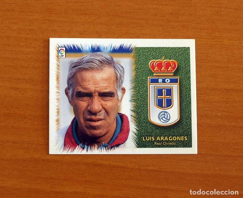 Cromos de F&uacute;tbol: Real Oviedo - Luis Aragon&eacute;s, Entrenador - Ediciones Este Liga 1999-2000, 99-00 - Nunca Pegado