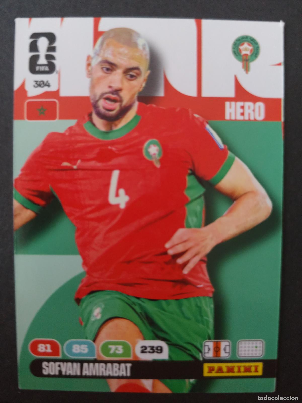 Cromos de F&uacute;tbol: 304 SOFYAN AMRABAT MARRUECOS ADRENALYN MUNDIAL FIFA WORLD CUP 2026 PANINI