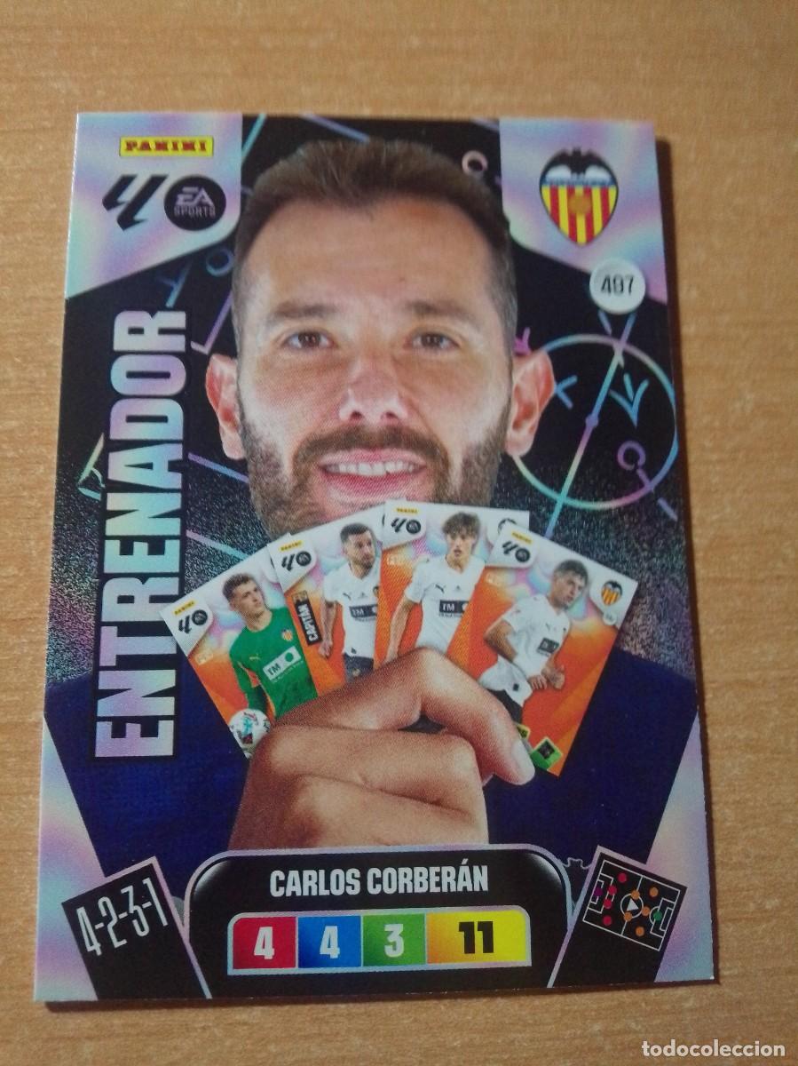 Cromos de F&uacute;tbol: 497 CARLOS CORBERAN ENTRENADOR l VALENCIA 25 26 ADRENALYN XL 2025 2026