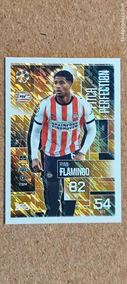 Cromos de F&uacute;tbol: MATCH ATTAX EXTRA 25/26 UCL CARD PITCH PERFECTION FLAMINGO PSV # TOPPS