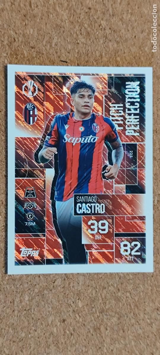 Cromos de F&uacute;tbol: MATCH ATTAX EXTRA 25/26 UCL CARD PITCH PERFECTION CASTRO BOLONIA # TOPPS