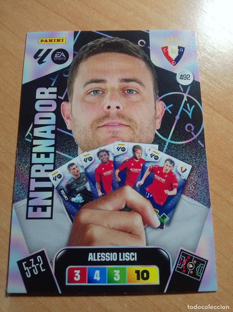 Figurine di Calcio: 492 LISCI ENTRENADOR DEL OSASUNA 25 26 ADRENALYN XL 2025 2026 NUEVO