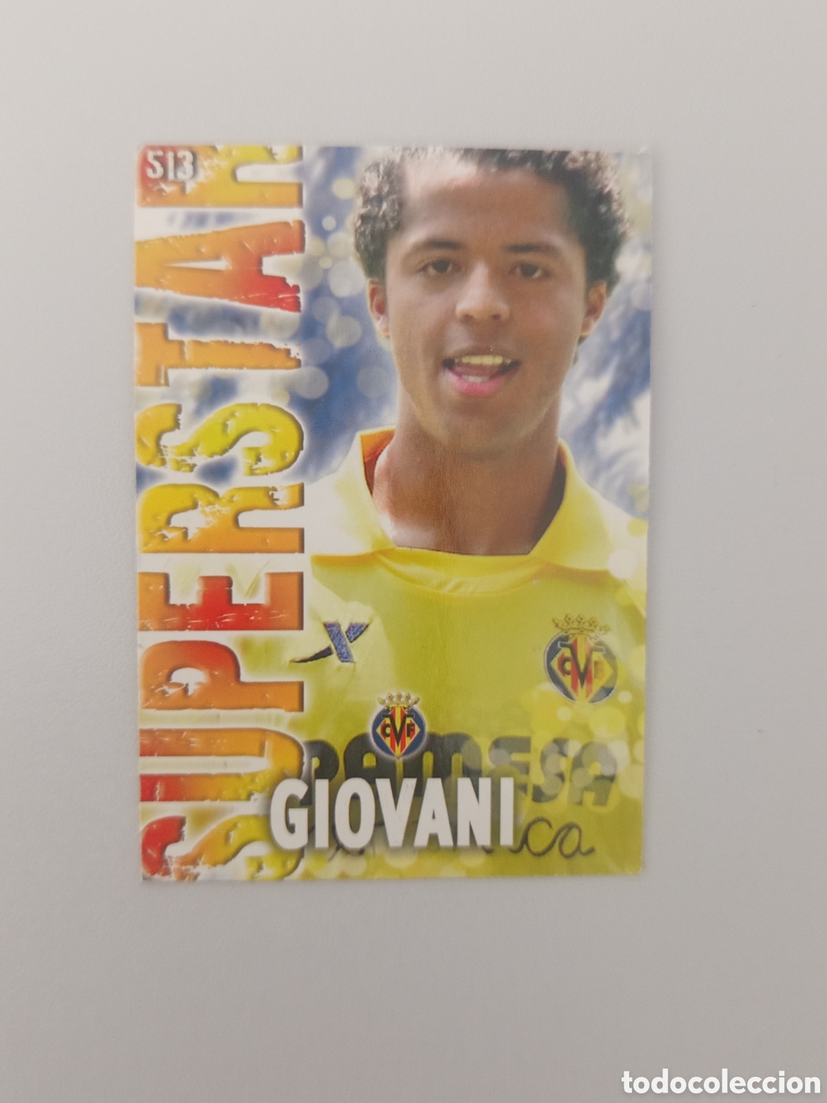 Cartes &agrave; collectionner de Football: ❇️ CROMO ⚽ GIOVANI VILLARREAL 513 SUPERSTAR FICHAS LIGA QUIZ 2014 2013 13 14 MUNDICROMO ❇️