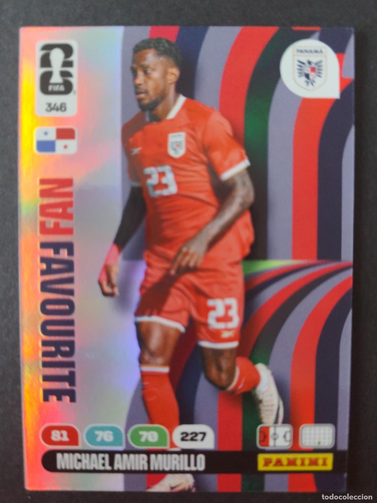 Cromos de F&uacute;tbol: 346 MICHAEL AMIR MURILLO FAN FAVOURITE PANAM&Aacute; ADRENALYN MUNDIAL FIFA WORLD CUP 2026 PANINI