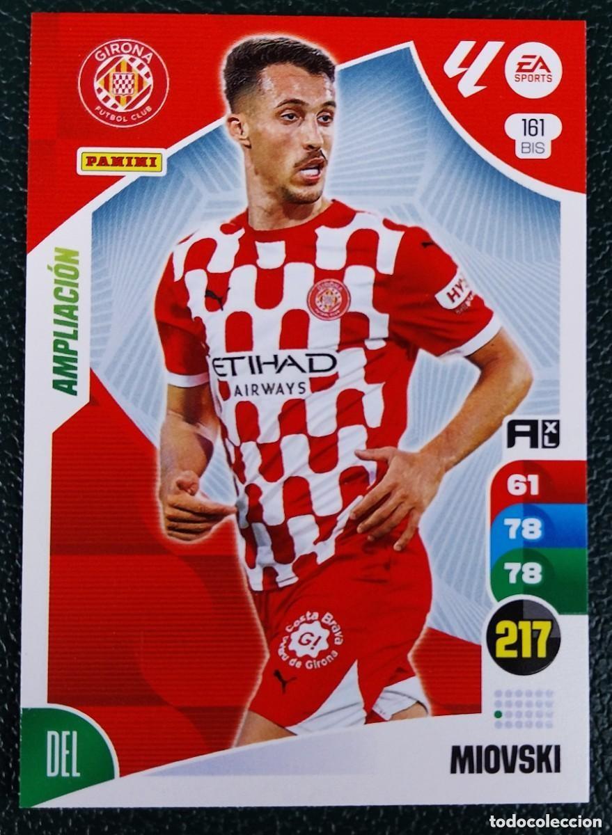 Cromos de F&uacute;tbol: 161 BIS MIOVSKI GIRONA FC AMPLIACION FICHAS ALBUM ADRENALYN XL 2024 2025 24 25