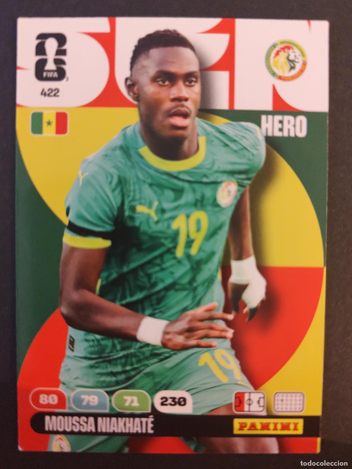Cromos de F&uacute;tbol: 422 MOUSSA NIAKHAT&Eacute; SENEGAL ADRENALYN MUNDIAL FIFA WORLD CUP 2026 PANINI