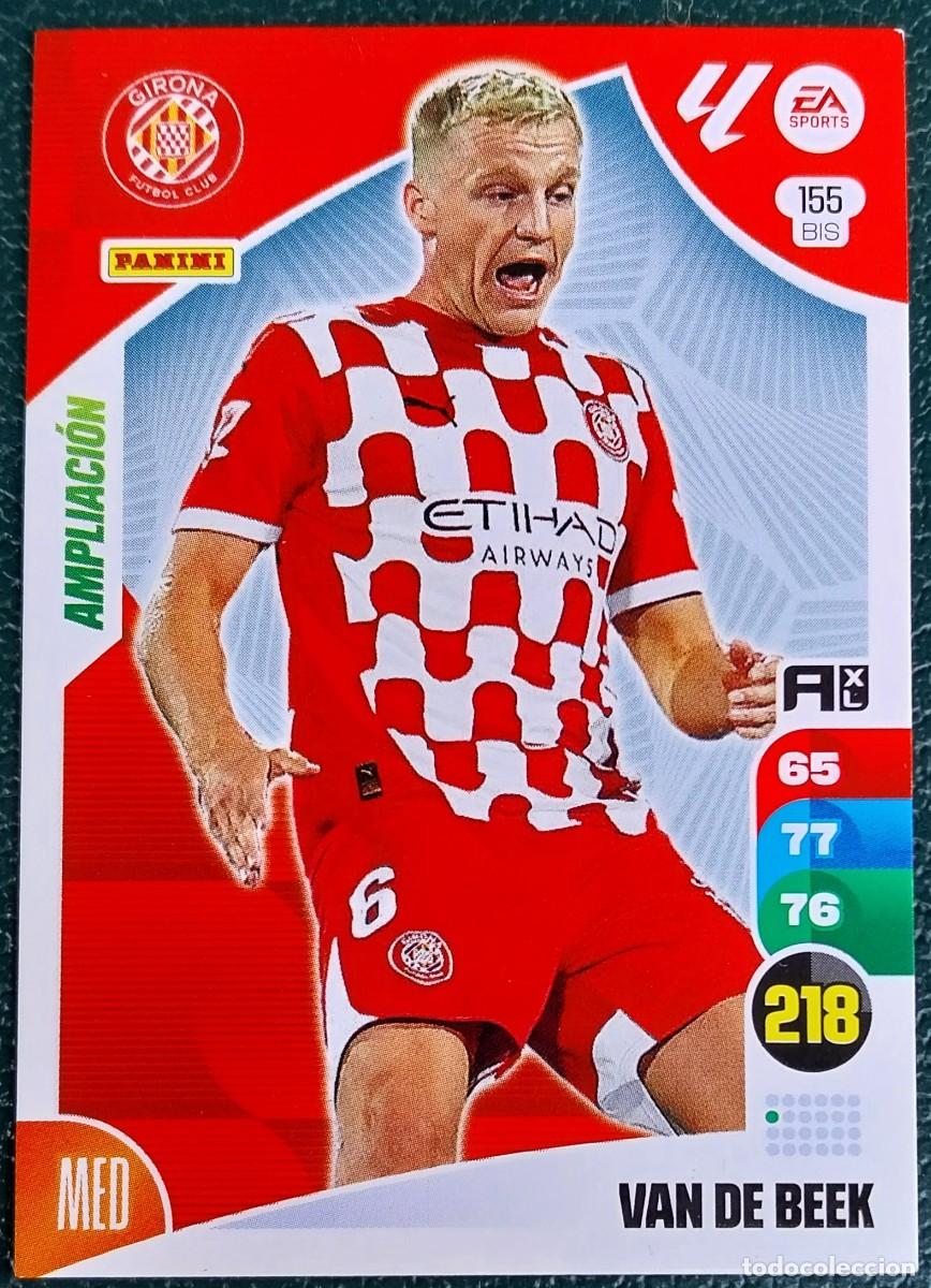 Cromos de Futebol: 155 BIS VAN DE BEEK GIRONA FC AMPLIACION FICHAS ALBUM ADRENALYN XL 2024 2025 24 25
