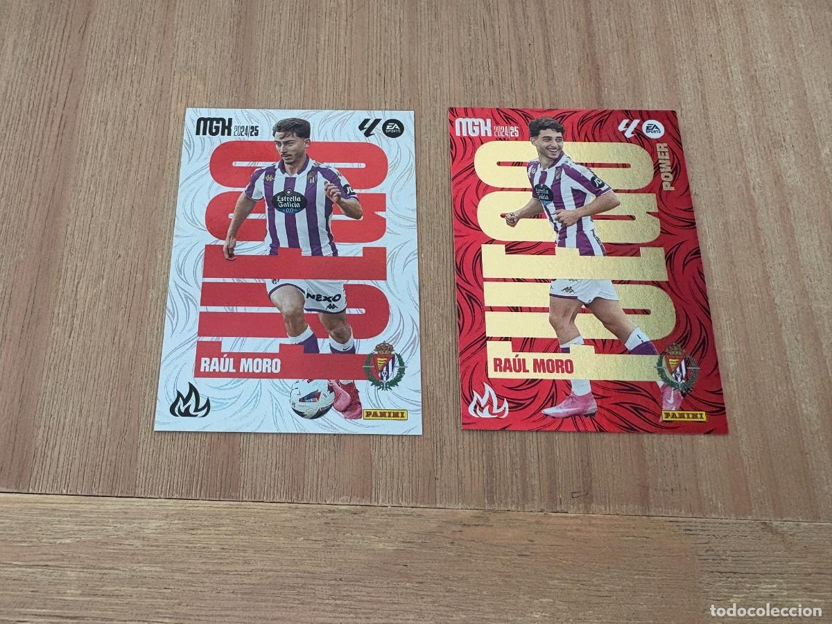Cromos de F&uacute;tbol: 19. CROMO MEGACRACKS MGK 2024-25 24-25 RAUL MORO VALLADOLID + PARALELA 501+ P501