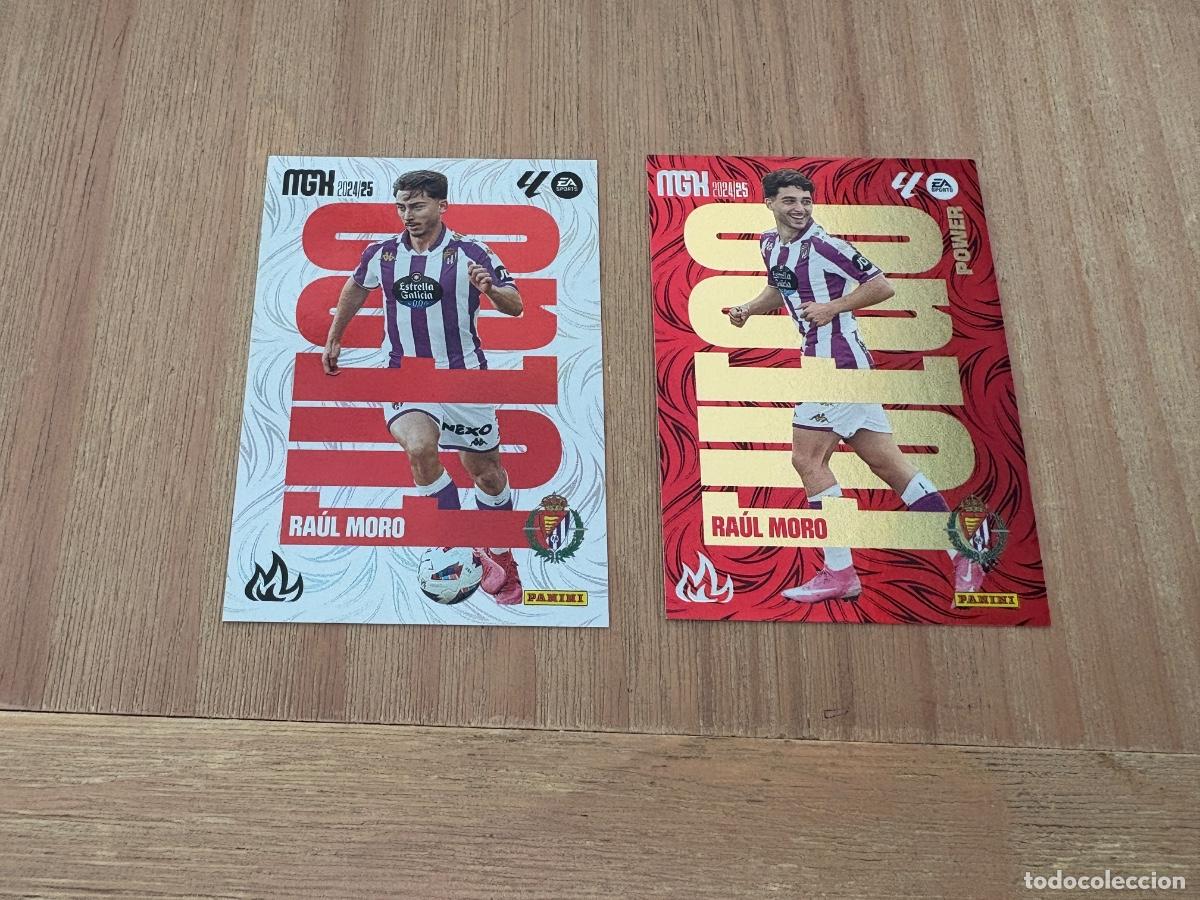 Cromos de F&uacute;tbol: 19. CROMO MEGACRACKS MGK 2024-25 24-25 RAUL MORO VALLADOLID + PARALELA 501+ P501