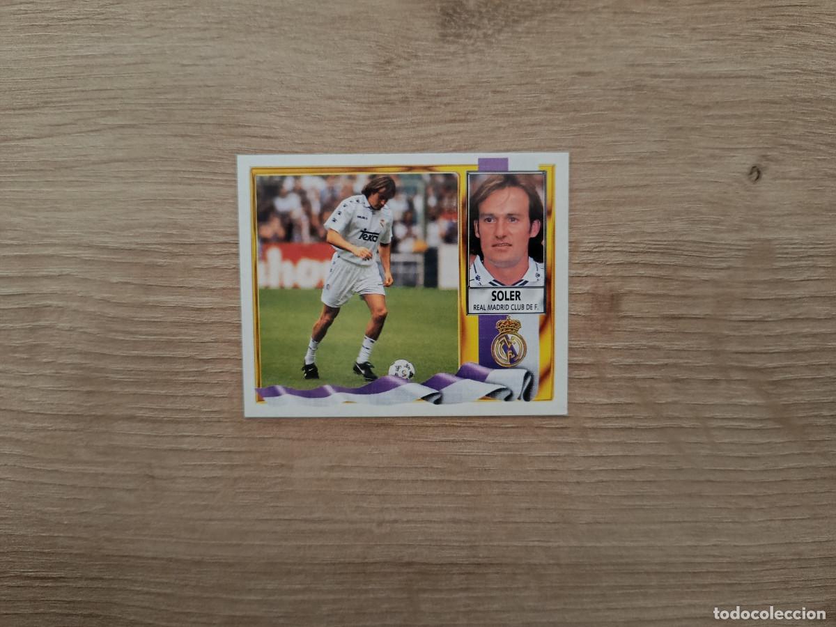 Cartes &agrave; collectionner de Football: CROMO DE FUTBOL LIGA ESTE SOLER FICHAJE 14 REAL MADRID SIN PEGAR NUNCA PEGADO 95 96 1995 1996 D426