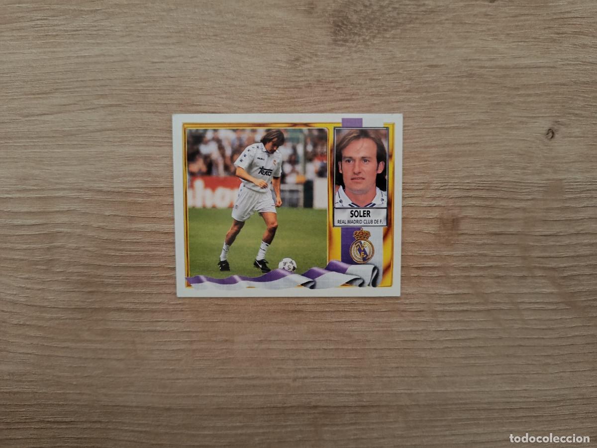 Cartes &agrave; collectionner de Football: CROMO DE FUTBOL LIGA ESTE SOLER FICHAJE 14 REAL MADRID SIN PEGAR NUNCA PEGADO 95 96 1995 1996 D426