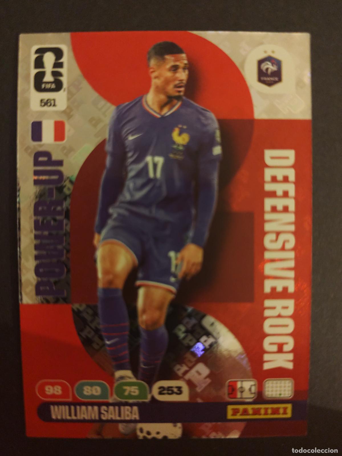 Football Stickers: 561 WILLIAM SALIBA FRANCIA DEFENSIVE ROCK ADRENALYN MUNDIAL FIFA WORLD CUP 2026 PANINI