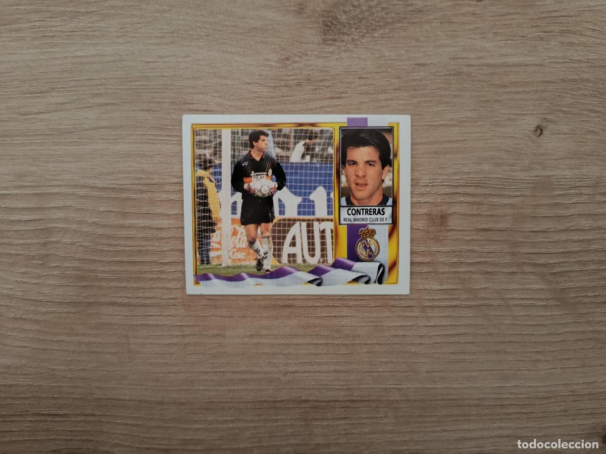 Football Stickers: CROMO DE FUTBOL LIGA ESTE CONTRERAS REAL MADRID SIN PEGAR NUNCA PEGADO 95 96 1995 1996 D426