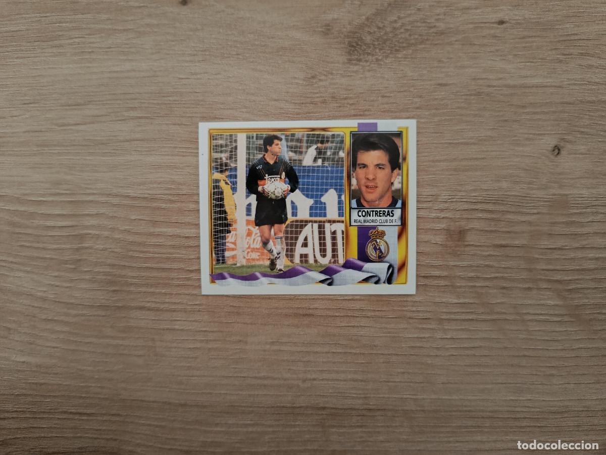 Football Stickers: CROMO DE FUTBOL LIGA ESTE CONTRERAS REAL MADRID SIN PEGAR NUNCA PEGADO 95 96 1995 1996 D426