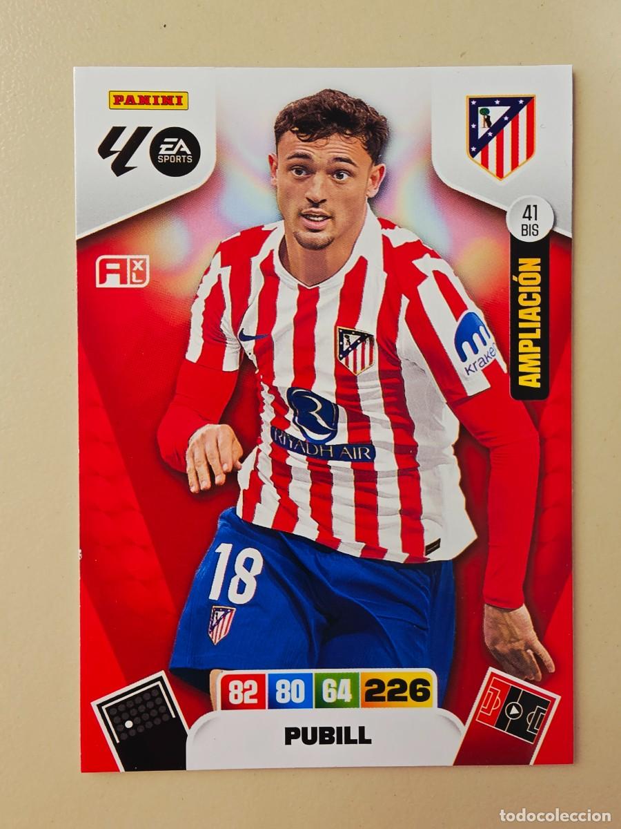 Cartes &agrave; collectionner de Football: 41 BIS Marc Pubill, Atl&eacute;tico de Madrid, Ampliaci&oacute;n, Panini Adrenalyn XL Liga 2025 2026 25 26
