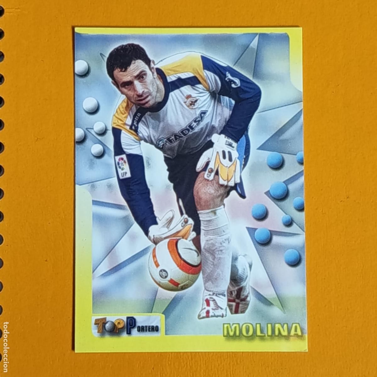 Cromos de F&uacute;tbol: 6 MOLINA. DEPORTIVO LA CORU&Ntilde;A. TOP 2006 MUNDICROMO