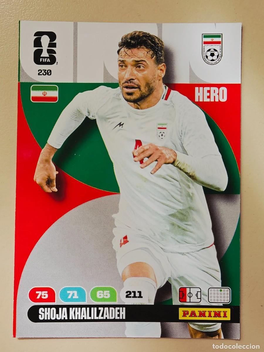 Cromos de F&uacute;tbol: 230 Shoja Khalilzadeh, Hero, Rep&uacute;blica Isl&aacute;mica de Ir&aacute;n, Adrenalyn XL Fifa World Cup 2026 Mundial 26