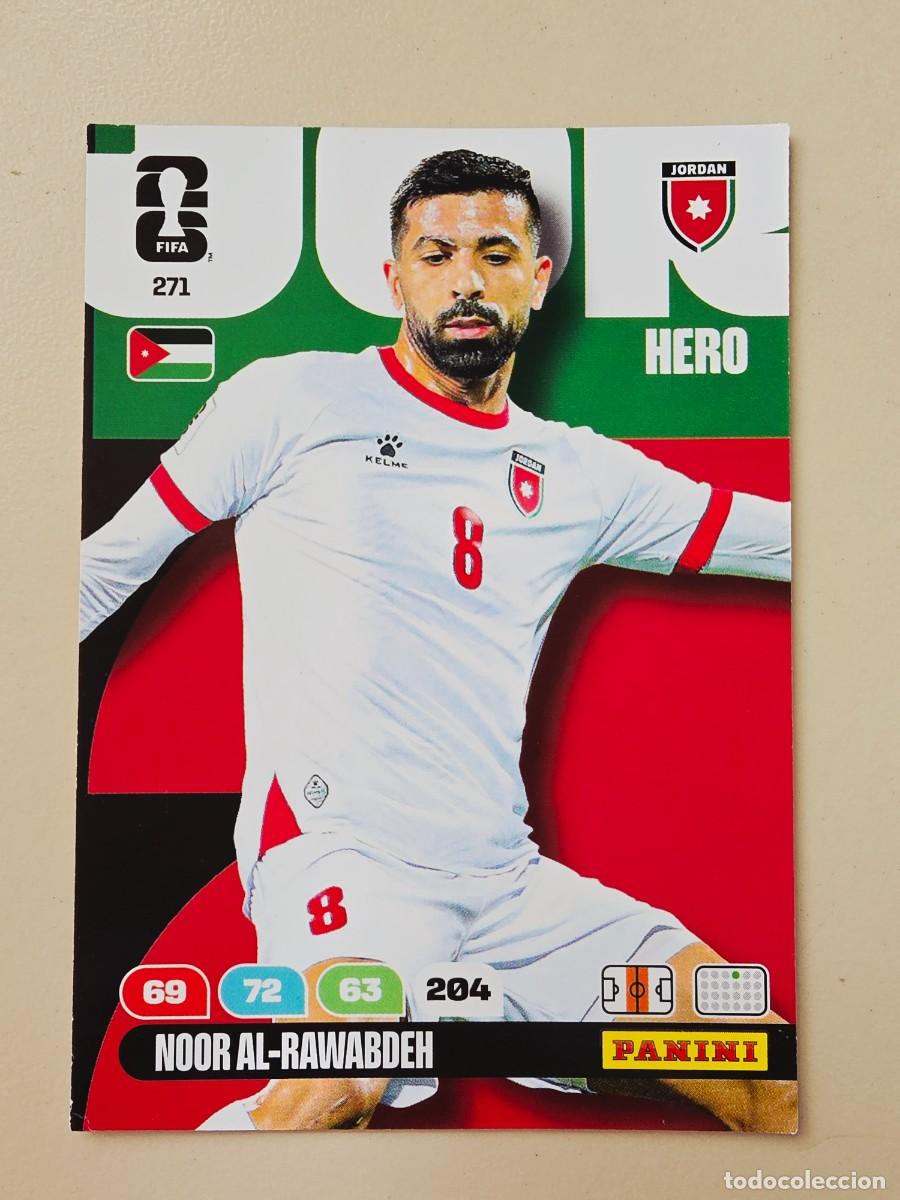 Cromos de F&uacute;tbol: 271 Noor Al-Rawabdeh, Hero, Jordania, Adrenalyn XL Fifa World Cup 2026 Mundial 26