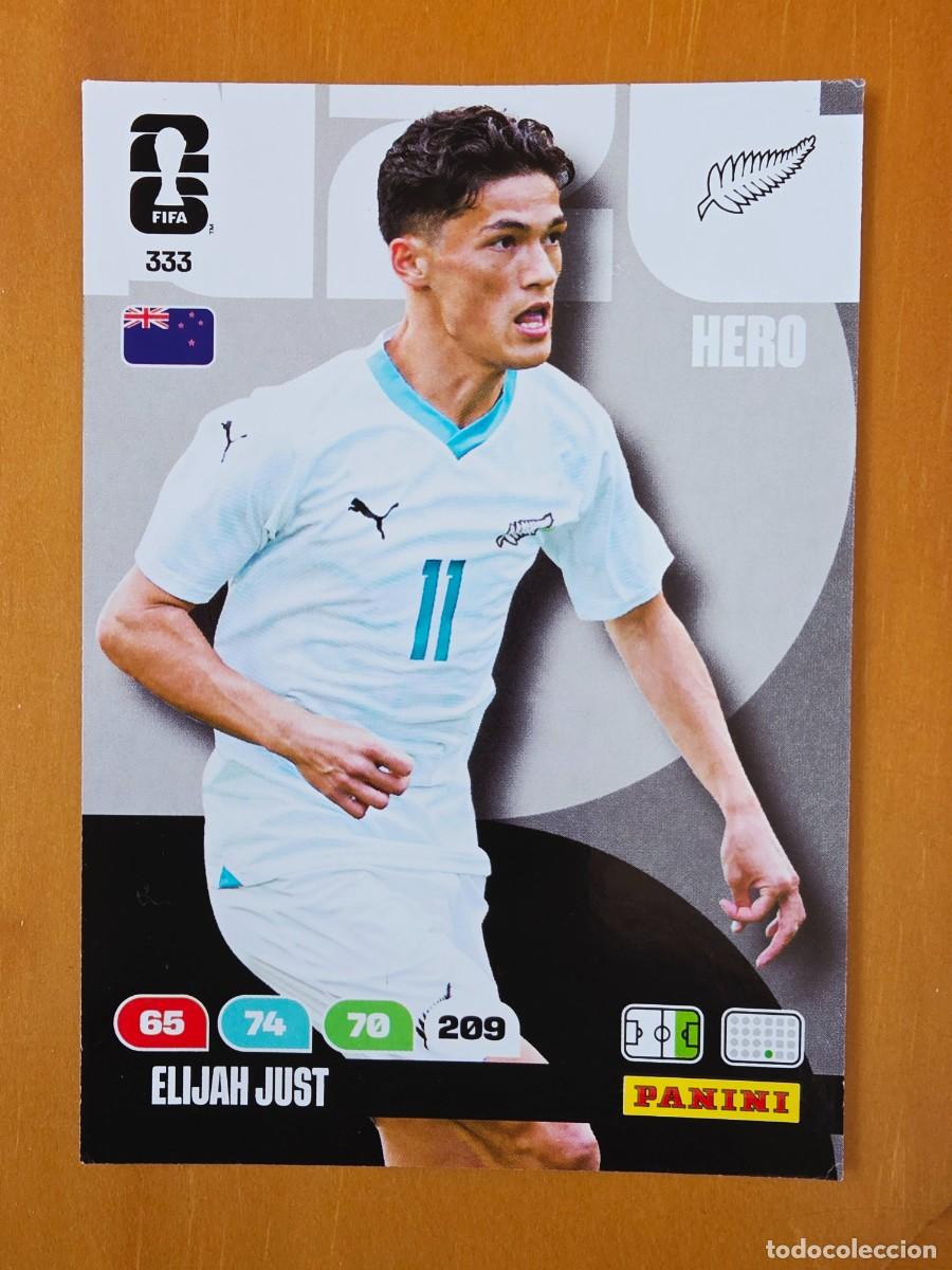 Cromos de F&uacute;tbol: 333 Elijah Just, Hero, Nueva Zelanda, Adrenalyn XL Fifa World Cup 2026 Mundial 26