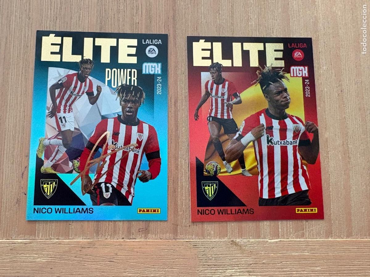 Cromos de F&uacute;tbol: 19. CROMO MEGACRACKS 2023-24 ELITE POWER NICO WILLIAMS PARALELA N P11