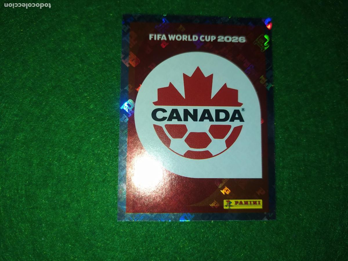 Cromos de F&uacute;tbol: OFFICIAL STICKER COLLECTION WORLD CUP MUNDIAL 2026 - CANADA N&ordm; 1 ESCUDO