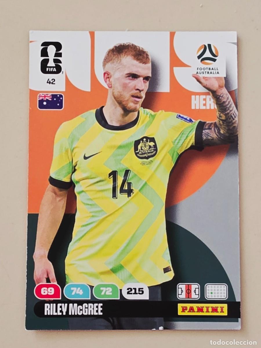 Football Stickers: 42 Riley McGree, Hero, Australia, Adrenalyn XL Fifa World Cup 2026 Mundial 26