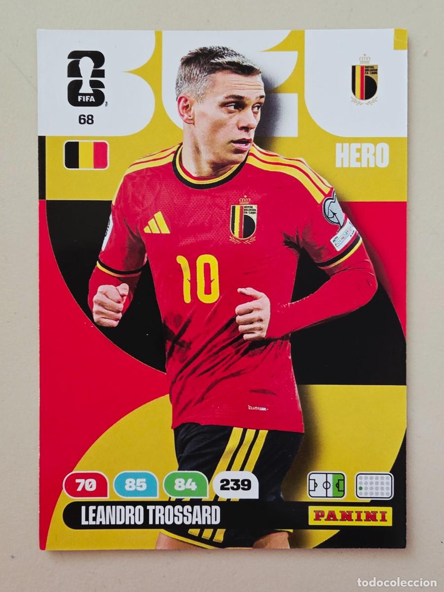 Cartes &agrave; collectionner de Football: 68 Leandro Trossard, Hero, B&eacute;lgica, Adrenalyn XL Fifa World Cup 2026 Mundial 26