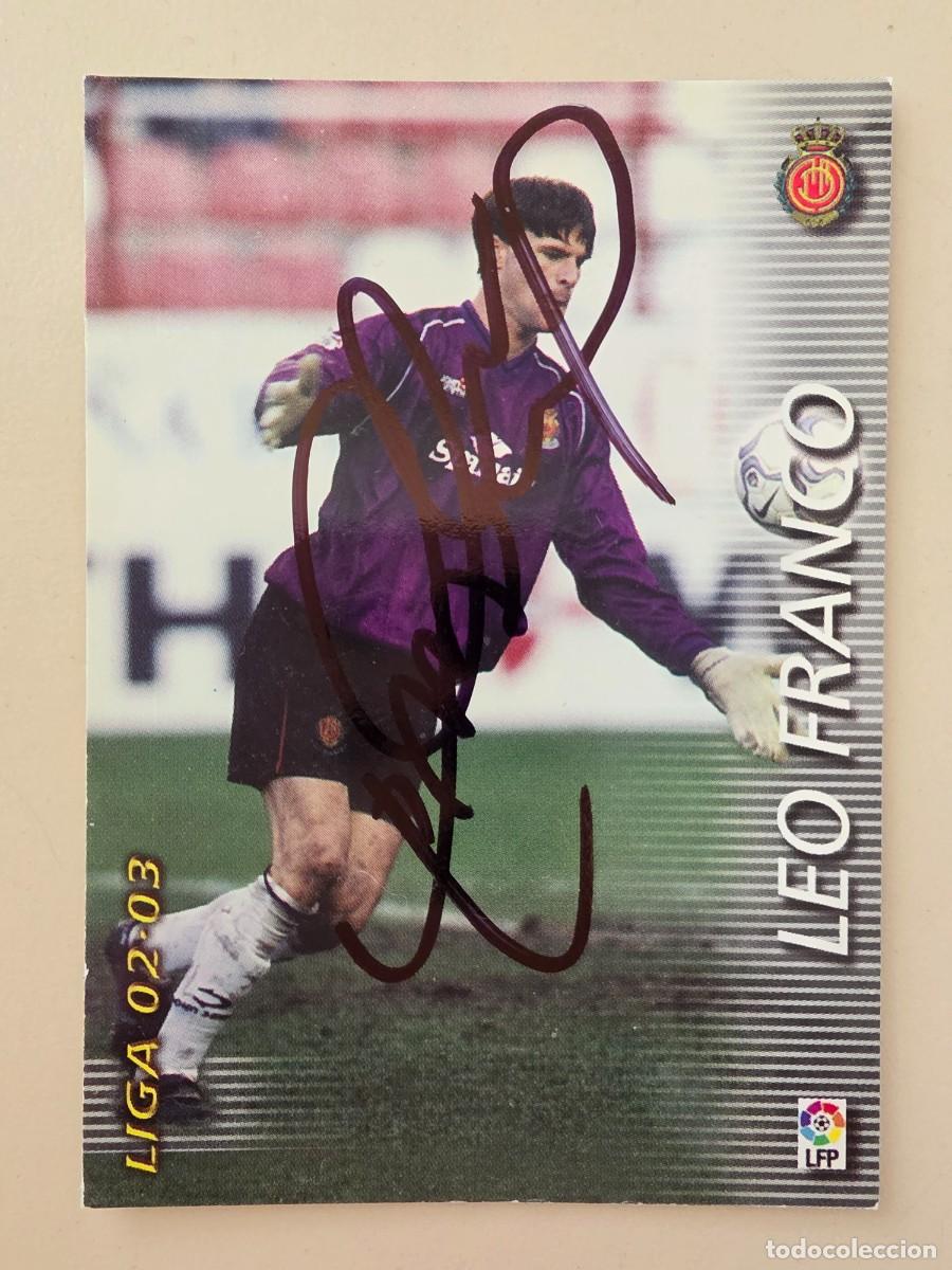 Fu&szlig;ball-Sticker: Cromo firmado de Leo Franco con aut&oacute;grafo, RCD Mallorca