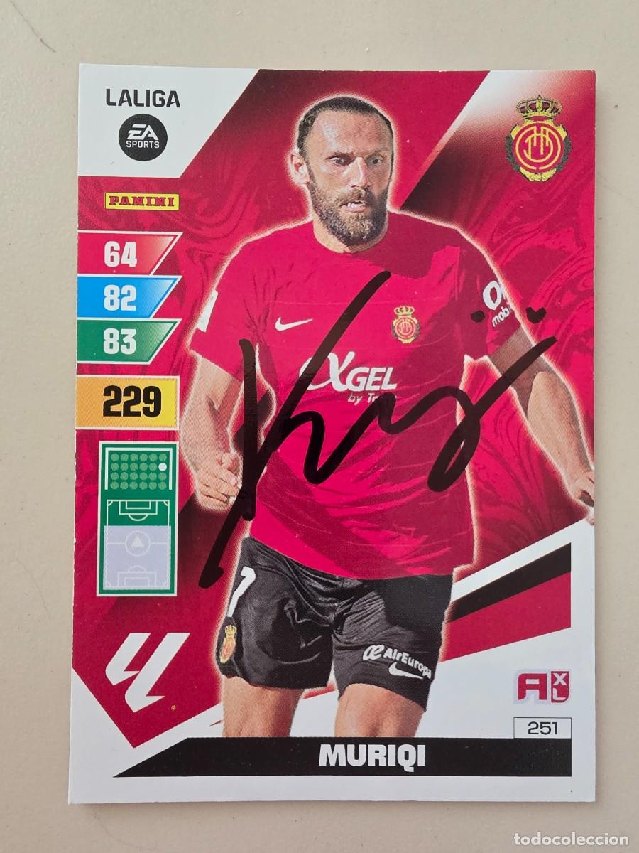 Fu&szlig;ball-Sticker: Cromo firmado de Muriqi con aut&oacute;grafo, RCD Mallorca