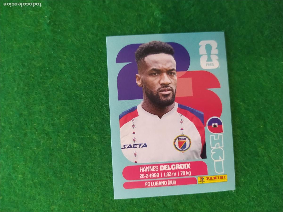Cromos de F&uacute;tbol: OFFICIAL STICKER COLLECTION WORLD CUP MUNDIAL 2026 - HAITI N&ordm; 9 DELCROIX